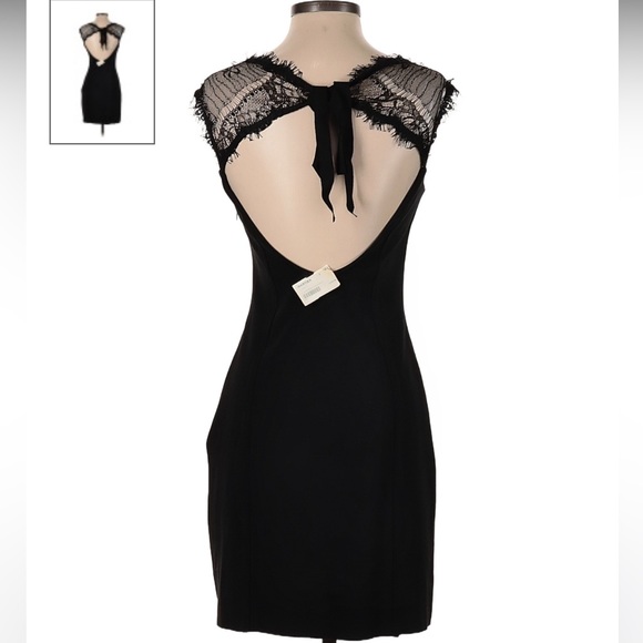 Tt collection dress w lace cap sleeves size 2 like new - Picture 2 of 4